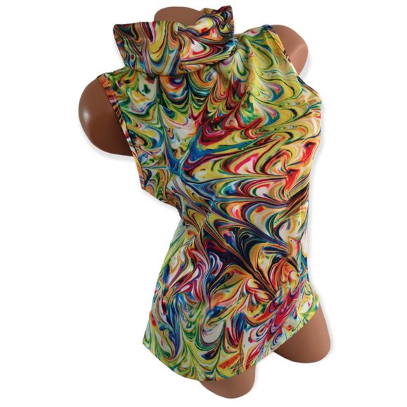 new Onepiece Pride Rave Shirt w. Built-in Mask Multocolor L - Picture 5 of 7